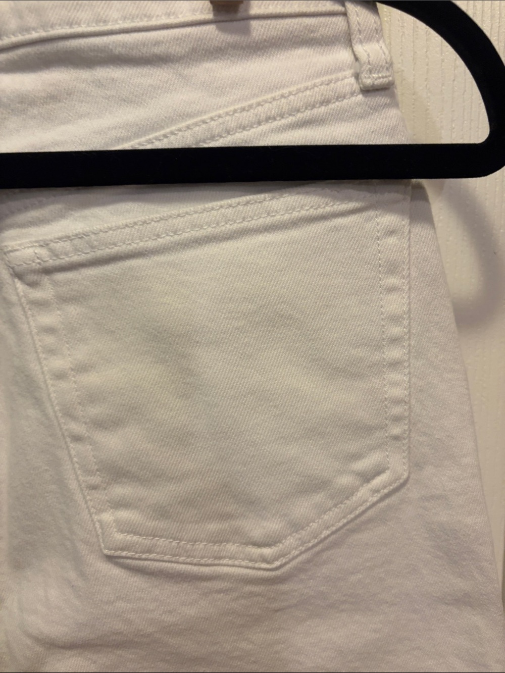 Free People High-Rise White Distressed Women's Jeans - 27 - Picture 7 of 11